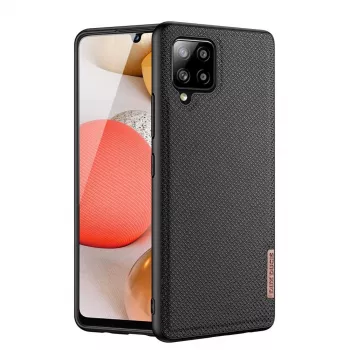 Dux Ducis Fino Samsung A42 5G musta läppälompakkokotelo
