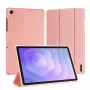 Dux Ducis Galaxy Tab A9 Plus / Tab A11 Plus Domo Series -kolmiosaiseksi taitettava PU-nahkainen tablettikotelo, pinkki