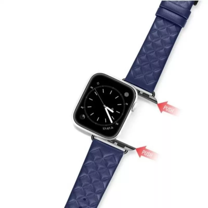 Dux Ducis aito nahkaranneke Apple Watch 38/40/41mm - sininen