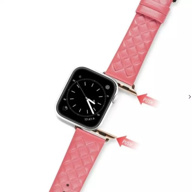 Dux Ducis aito nahkaranneke Apple Watch Series 7/6/5/4/3/2/SE (38/40/41mm) - punainen