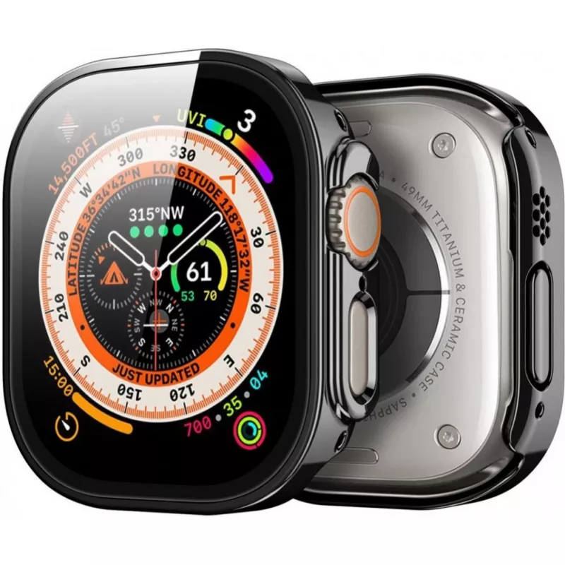 Dux Ducis Hamo Apple Watch Ultra 1/2 -kotelo (PC) 49MM musta