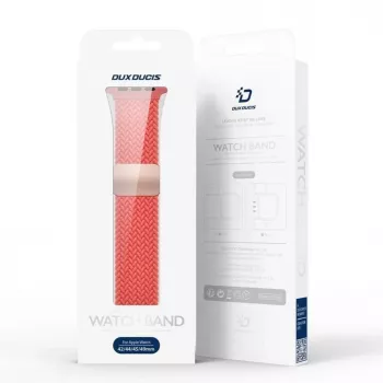 Dux Ducis Mixture Pro venyvä punottu ranneke Apple Watch 38/40/41 mm - Guava