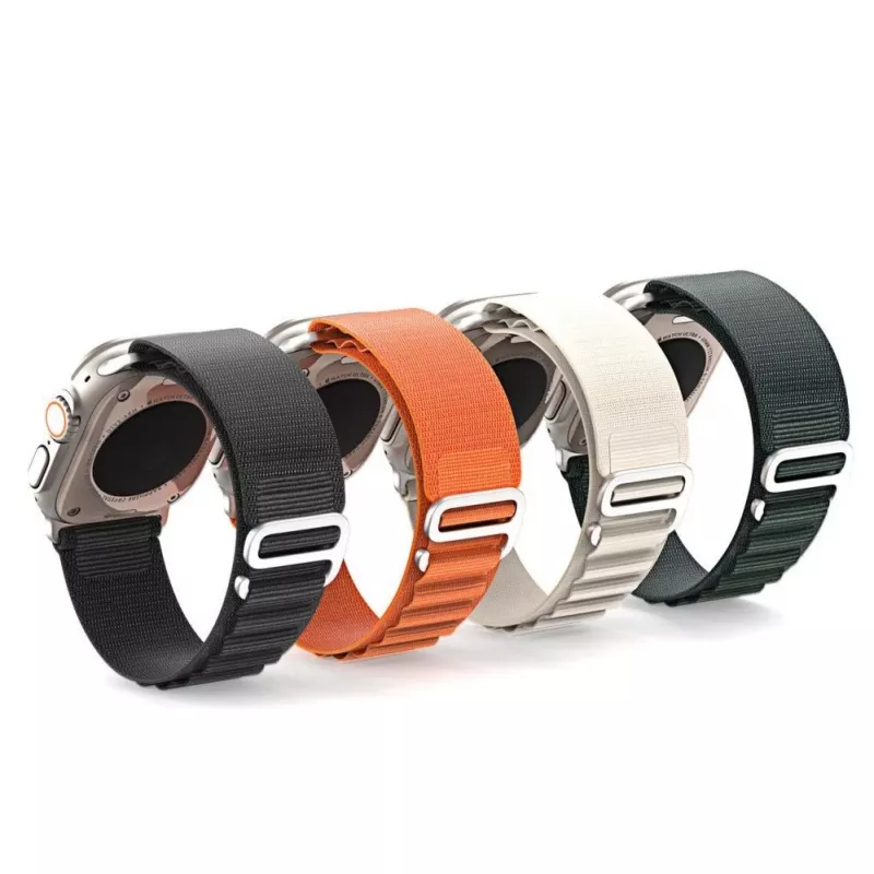Dux Ducis nylonranneke Apple Watch 42/44/45/49 mm oranssi