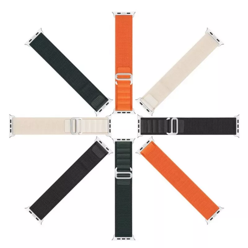 Dux Ducis nylonranneke Apple Watch 42/44/45/49 mm oranssi
