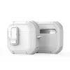 Dux Ducis PECP Series PC+TPU kotelo koukulla AirPods 4, valkoinen