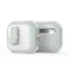 Dux Ducis PECP-sarja PC+TPU-kotelo koukulla AirPods 4 -kuulokkeille, valkoinen vihreä