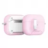 Dux Ducis PECQ Series PC+TPU-suojakotelo koukulla Apple AirPods Pro 3:lle, valkoinen/vaaleanpunainen