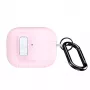 Dux Ducis PECQ Series PC+TPU-suojakotelo koukulla Apple AirPods Pro 3:lle, valkoinen/vaaleanpunainen