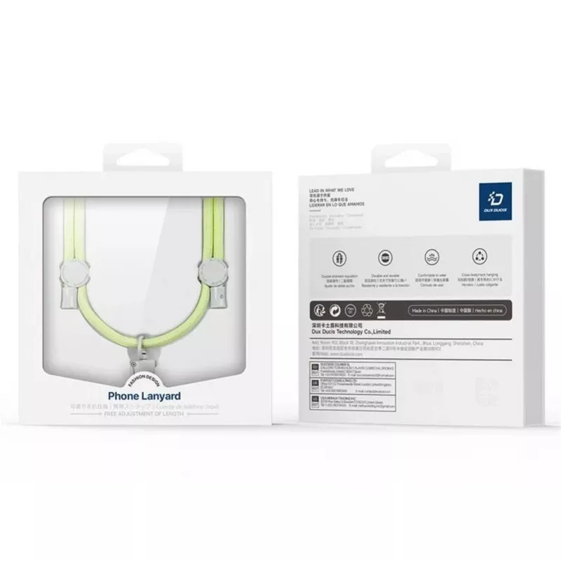 DUX DUCIS Plaz Cross-Body puhelinhihna vihreä/keltainen