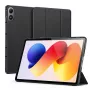 Dux Ducis Redmi Pad 2 Pro Domo Series -kolmiosaiseksi taitettava PU-nahkainen tablettikotelo, musta