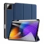 Dux Ducis Redmi Pad 7/7 Pro Domo Series kolmiosainen teline PU-nahka tablettikotelo sininen