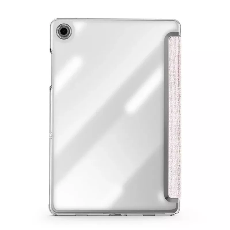 Dux Ducis Samsung Galaxy Tab A9 Plus TPU+PC+nahka läpinäkyvä kotelo vaaleanpunainen