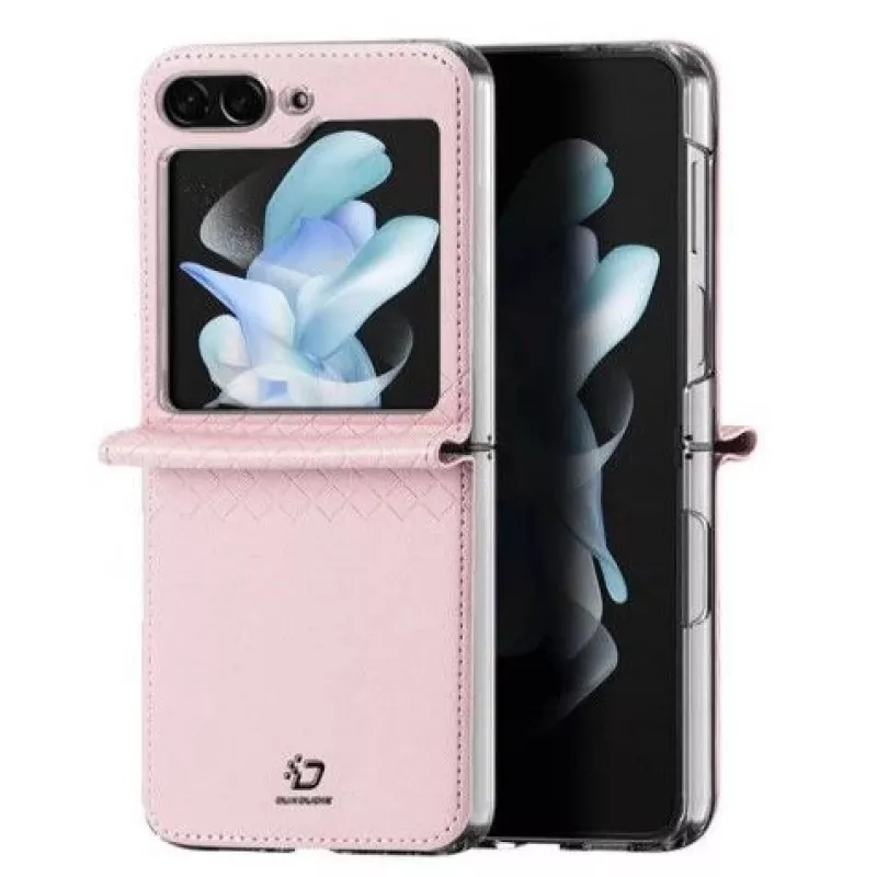 Dux Ducis Samsung Galaxy Z Flip5 5G Flip nahkakotelo lompakko pinkki