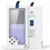 Dux Ducis Samsung Galaxy Z Flip5 5G läppänahkakotelo lompakko violetti