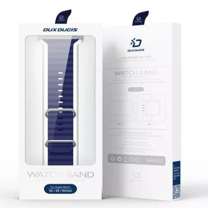 Dux Ducis Silicone Sport Band Apple Watch 45/44/42 mm - Navy Blue