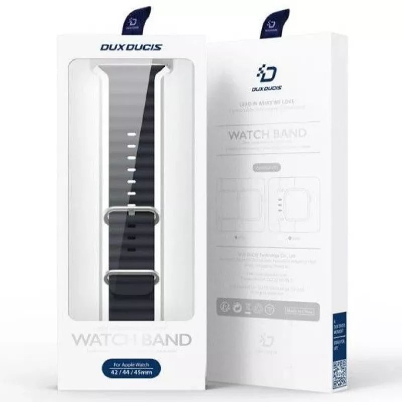 Dux Ducis silikoninen kellonranneke Apple Watch Series 8/7/6/5/4/3/2/SE (38/40/41mm) - harmaa