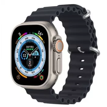 Dux Ducis silikoninen kellonranneke Apple Watch Series 8/7/6/5/4/3/2/SE (38/40/41mm) - harmaa
