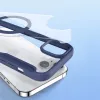 Dux Ducis Skin X Pro Magnetic Flip MagSafe -kotelo Apple iPhone 15 Plus -malliin - sininen