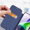 Dux Ducis Skin X Pro Magnetic Flip MagSafe -kotelo Apple iPhone 15 Plus -malliin - sininen