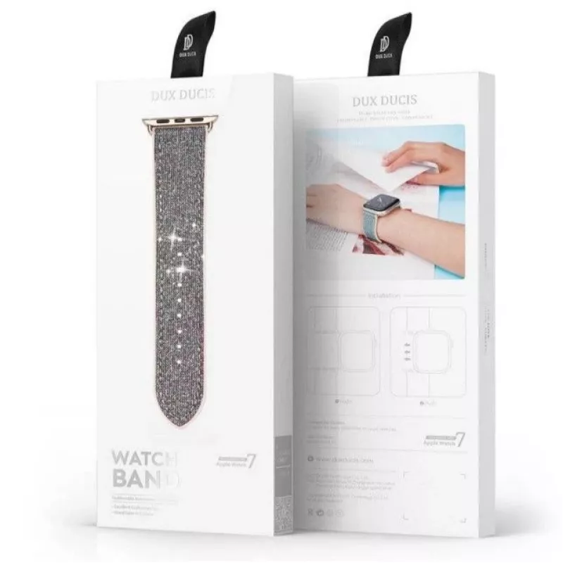 Dux Ducis ranneke Apple Watch 7/6/5/4/3/2/SE (41/40/38mm), rannekoru, hopea