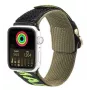 Dux Ducis ranneke (ulkokäyttöversio) Apple Watch Ultra, SE, 8, 7, 6, 5, 4, 3, 2, 1 (49, 45, 44, 42 mm) nylonranneke musta vihreä