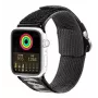 Dux Ducis ranneke (ulkokäyttöversio) Apple Watch Ultra, SE, Series 8, 7, 6, 5, 4, 3, 2, 1 (49, 45, 44, 42 mm) nylonranneke musta hopea