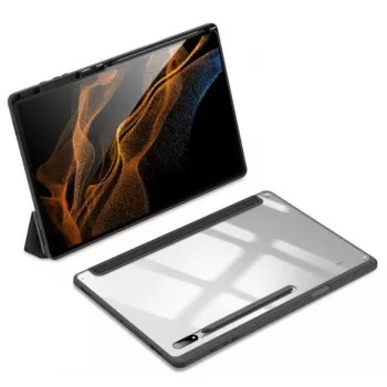 Dux Ducis Toby Armored Flip älykotelo Samsung Galaxy Tab S8 Ultralle kynätelineellä musta