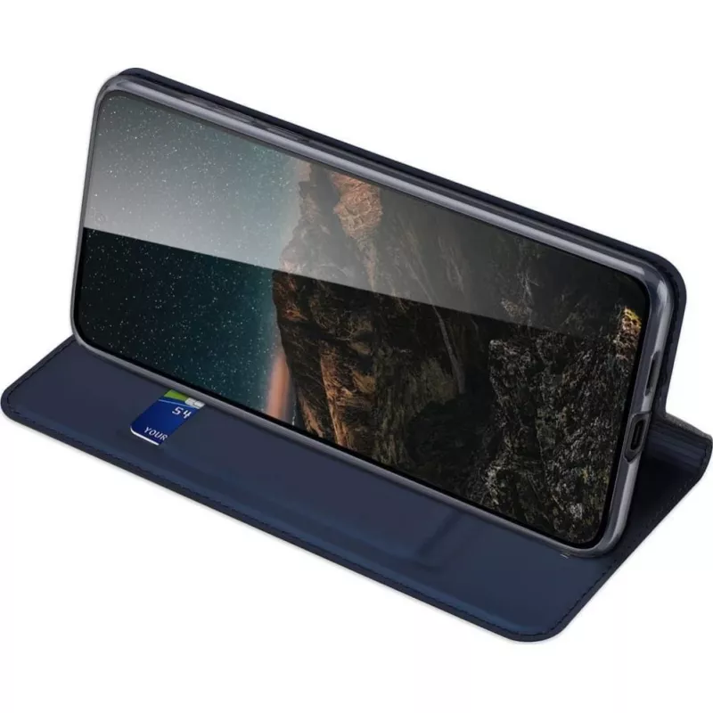 DUX DUCIS Wallet Case Skin Pro Samsung Galaxy S25 -laitteelle, sininen