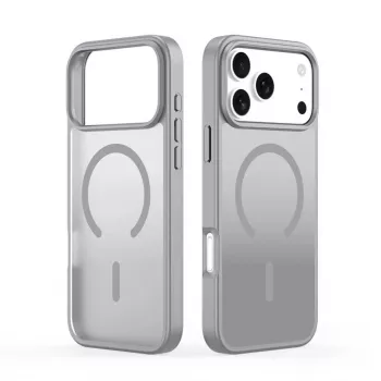 Dux Ducis YIND PC+TPU -kotelo MagSafe-yhteensopiva Apple iPhone 17 Pro harmaa