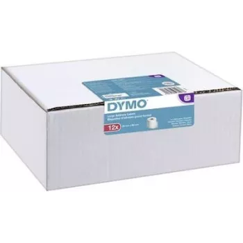 DYMO Authentic LabelWriter suuret osoitetarrat 36mm x 89mm läpinäkyvä, 2 rullaa 130 (260 tarraa)