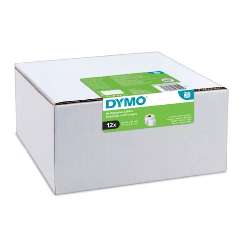 DYMO Authentic LabelWriter suuret osoitetarrat 36mm x 89mm läpinäkyvä, 2 rullaa 130 (260 tarraa)