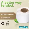 DYMO Authentic LabelWriter suuret osoitetarrat 36mm x 89mm läpinäkyvä, 2 rullaa 130 (260 tarraa)