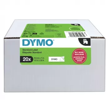 DYMO D1 -merkintänauha 9mm x 7m musta valkoisella (10 kpl:n pakkaus)