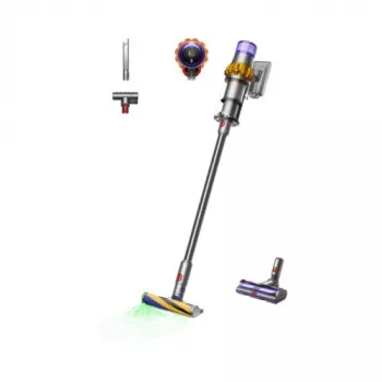 Dyson V15 Detect Absolute akku-imuri, ruostumaton teräs, 240AW, LCD-näyttö, 60min käyttöaika