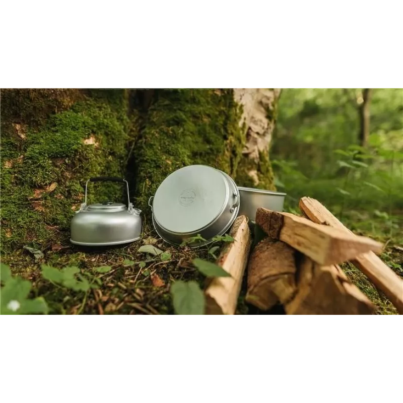 Easy Camp Adventure Cook Set M hopea alumiini