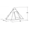 Easy Camp Tent Dayhaven 4 hengen tunneliteltta harmaa/vihreä