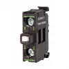 Eaton M22-LEDC230-W LED-merkkivalo, valkoinen, 230 V AC, 22,5 mm, ruuviliittimet, IP66/67/69K, musta sisärengas
