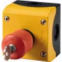 Eaton M22-PVS/KC11/IY hätä-seis-sienipainike avainkäytöllä, 1NC/1NO, 22,5 mm, IP66, punainen