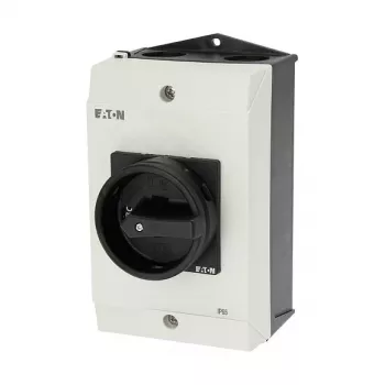 Eaton P1-25/I2/SVB-SW/HI11 3-napainen pääkytkin 25A pinta-asennus musta/valkoinen