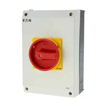 Eaton P3-63/I4/SVB 3-napainen pääkytkin hätäpysäytyksellä, 63 A, pinta-asennus, IP65