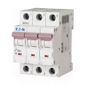 Eaton PXL-B32/3 johdonsuojakatkaisija 32A 3-napainen B-laukaisukäyrä 6kA