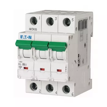 Eaton PXL-B6/3 johdonsuojakatkaisija 6A 3-napainen B-käyrä 10kA