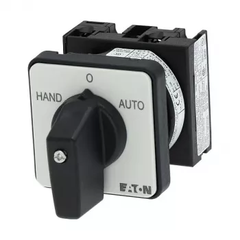 Eaton T0-1-15431/E 1-napainen kytkin 20A, 690V AC, musta/harmaa, etuasennus, IP65