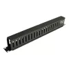 Eaton Tripp Lite Series -telinekaappi vaakasuora kaapelinhallinta (sormikanava) 1URM - musta - 1U - 19 inch