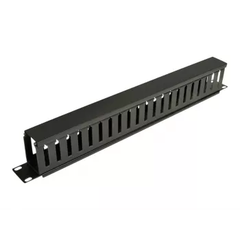 Eaton Tripp Lite Series -telinekaappi vaakasuora kaapelinhallinta (sormikanava) 1URM - musta - 1U - 19
