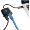 Eaton Tripp Lite U436-06N-GB-C USB-C - Gigabit Ethernet -sovitin USB-C PD -lataustoiminnolla - Thunderbolt 3 - musta