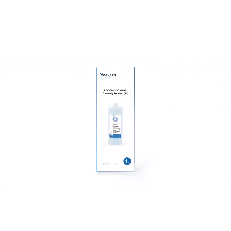 ECOVACS WINBOT puhdistusliuos 1L (W-SO01-00009) – vaahtoamaton, raidaton ikkunoille, laatoille ja peileille