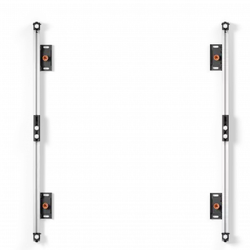EDBAK ULS2500 yleiskäyttöinen LED-järjestelmä 2 kaapille 500mm | musta