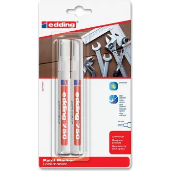 Edding 750 valkoinen lakkatussi - 2 mm pyöreä kärki 4-750-2-3049