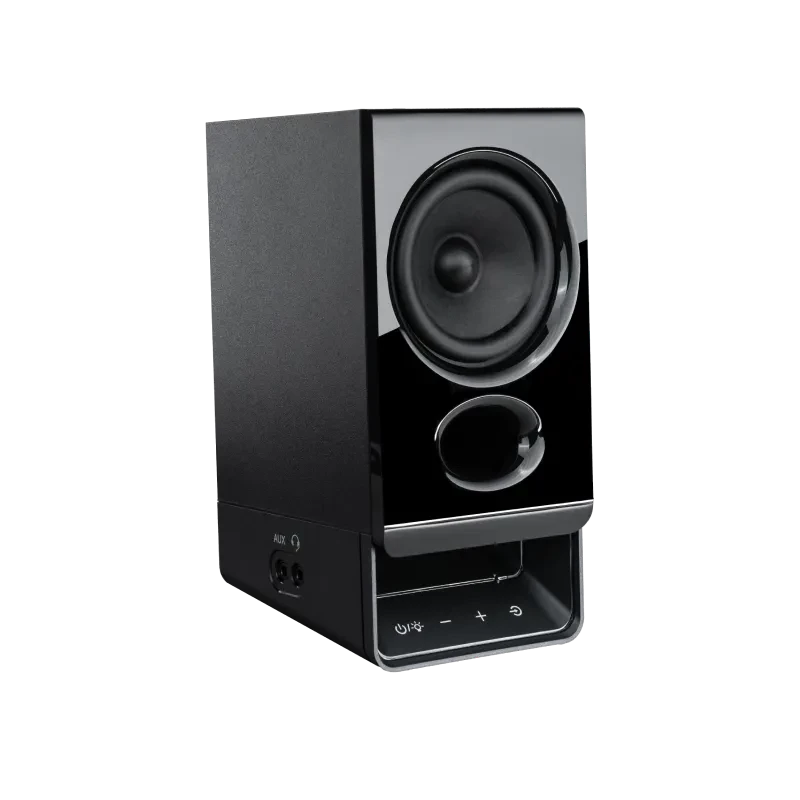 Edifier R20BT kompaktit Bluetooth 2.0 -kaiuttimet tunnelmavalolla, musta
